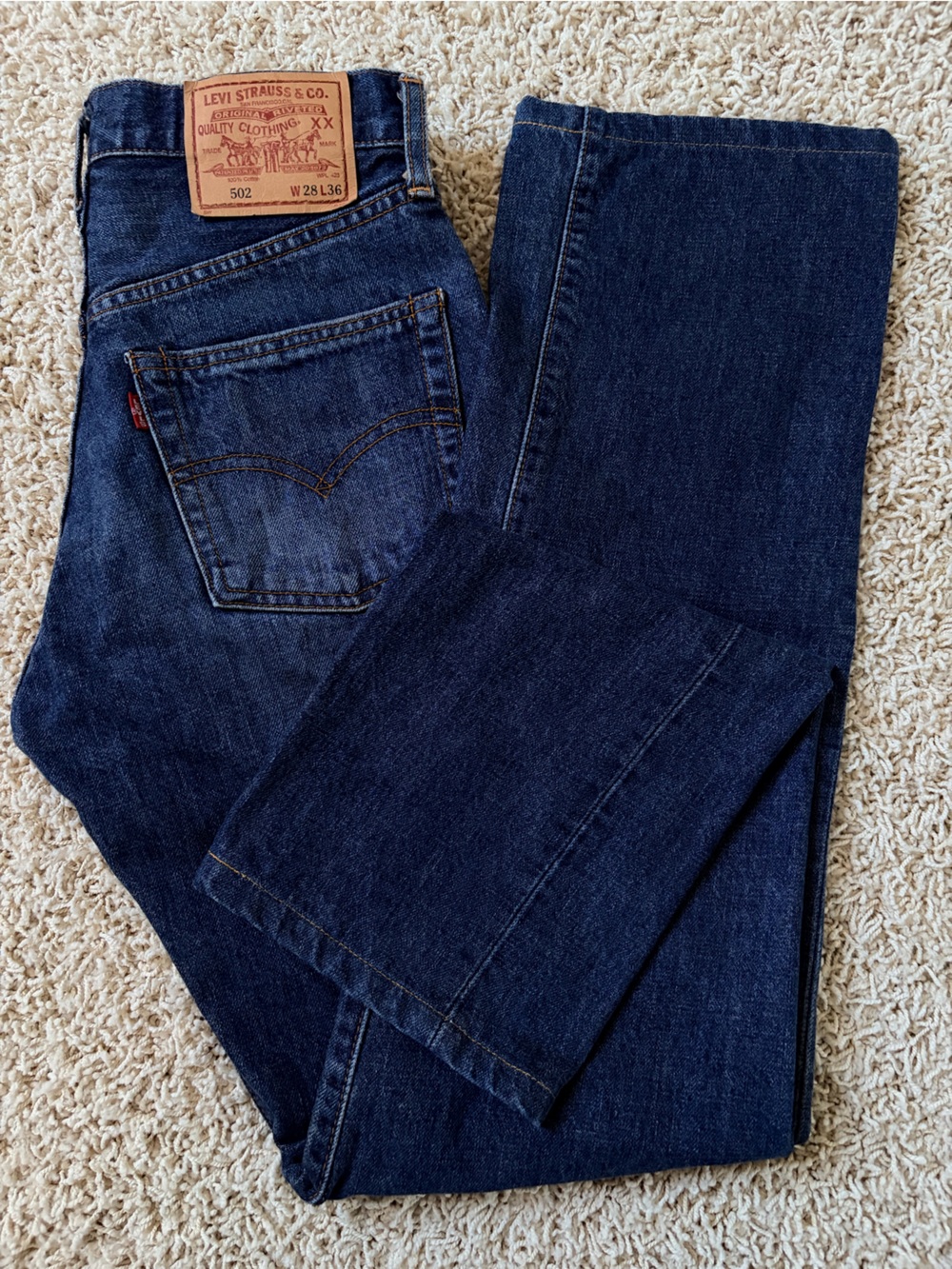 Rare Levi's 502XX Vintage Denim Jeans Made in Japan Big E 28 X 32 Excellent Cond